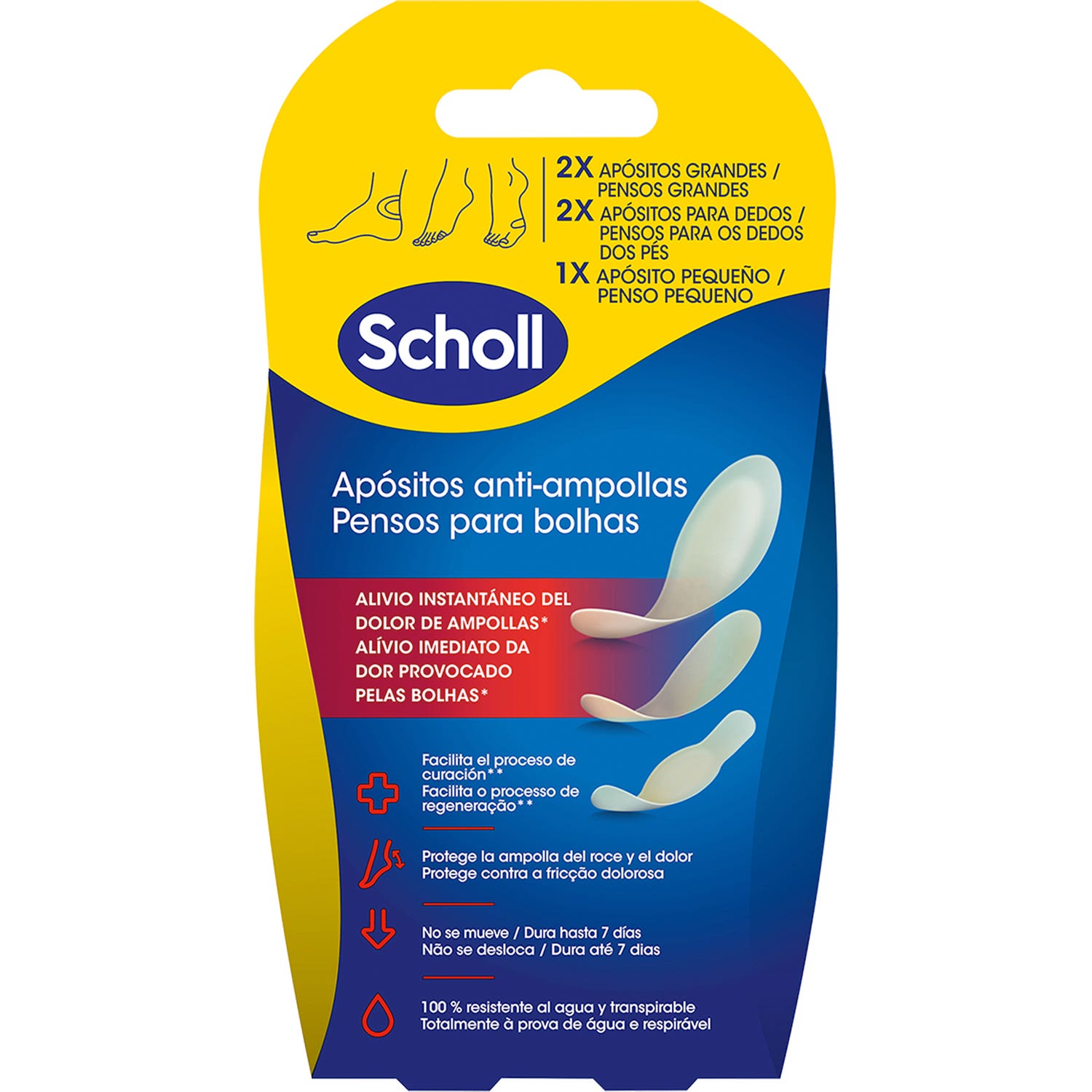 Scholl Apositos Anti-Ampollas Surtido Mixto 5uds