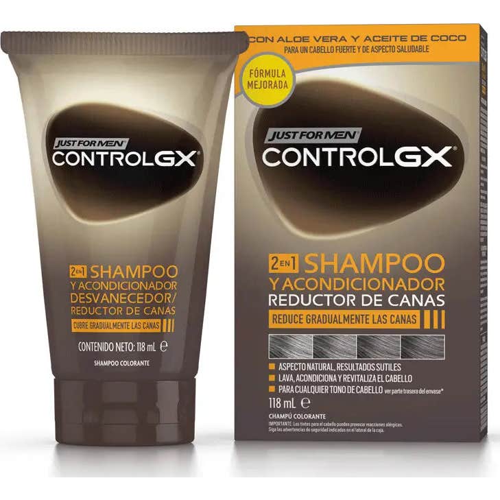 Just For Men Control GX 2 en 1 Champú Acondicionador Reductor Canas 118ml