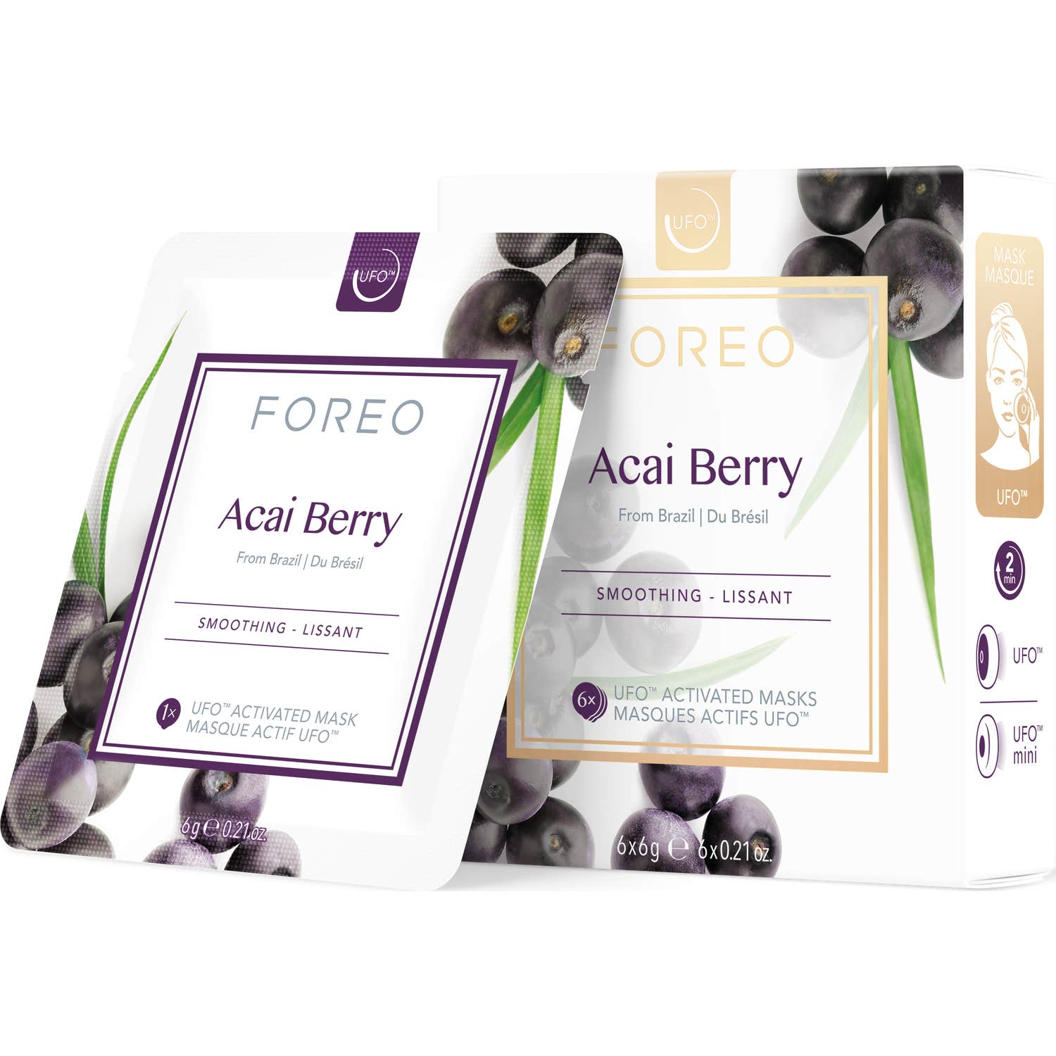 Foreo UFO Acai Berry Activated Mask 6x6g