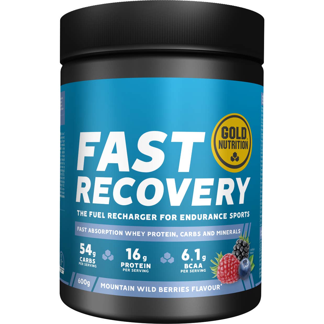 Gold Nutrition Fast Recovery Frutos del Bosque 600g | Natural Doctor
