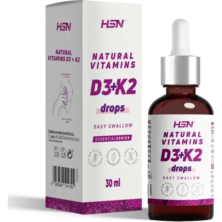 HSN Vitaminas D3+K2 Líquidas 30ml