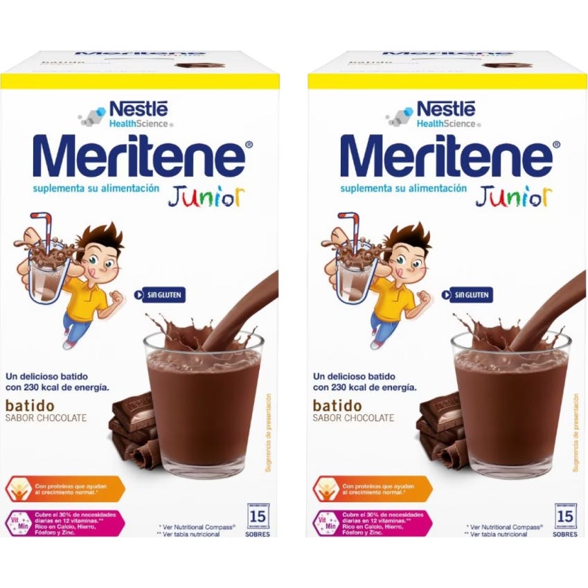 Meritene Junior Batido Chocolate 2x15 Sobres