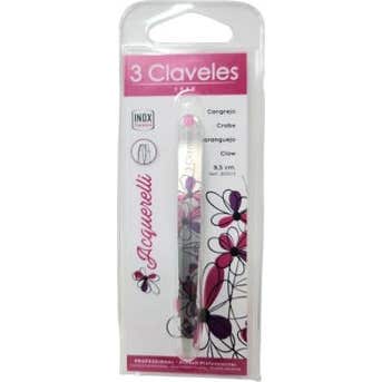 3 Claveles Pinza Cejas Acquerelli Punta Cangrejo 9.5 cm 1 ud