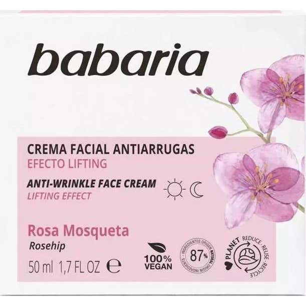Babaria Creme Facial Anti-rugas Rosa Mosqueta 50ml