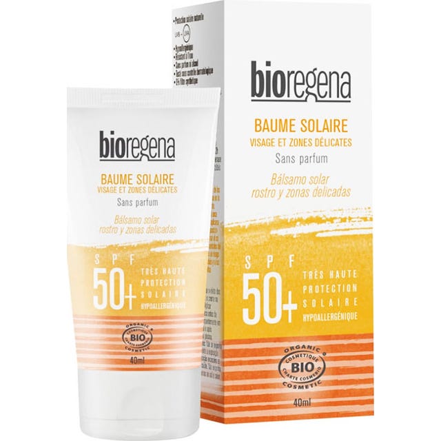 Bioregena Bálsamo Solar Spf 50 Rostro y Zonas Delicadas 40 ml