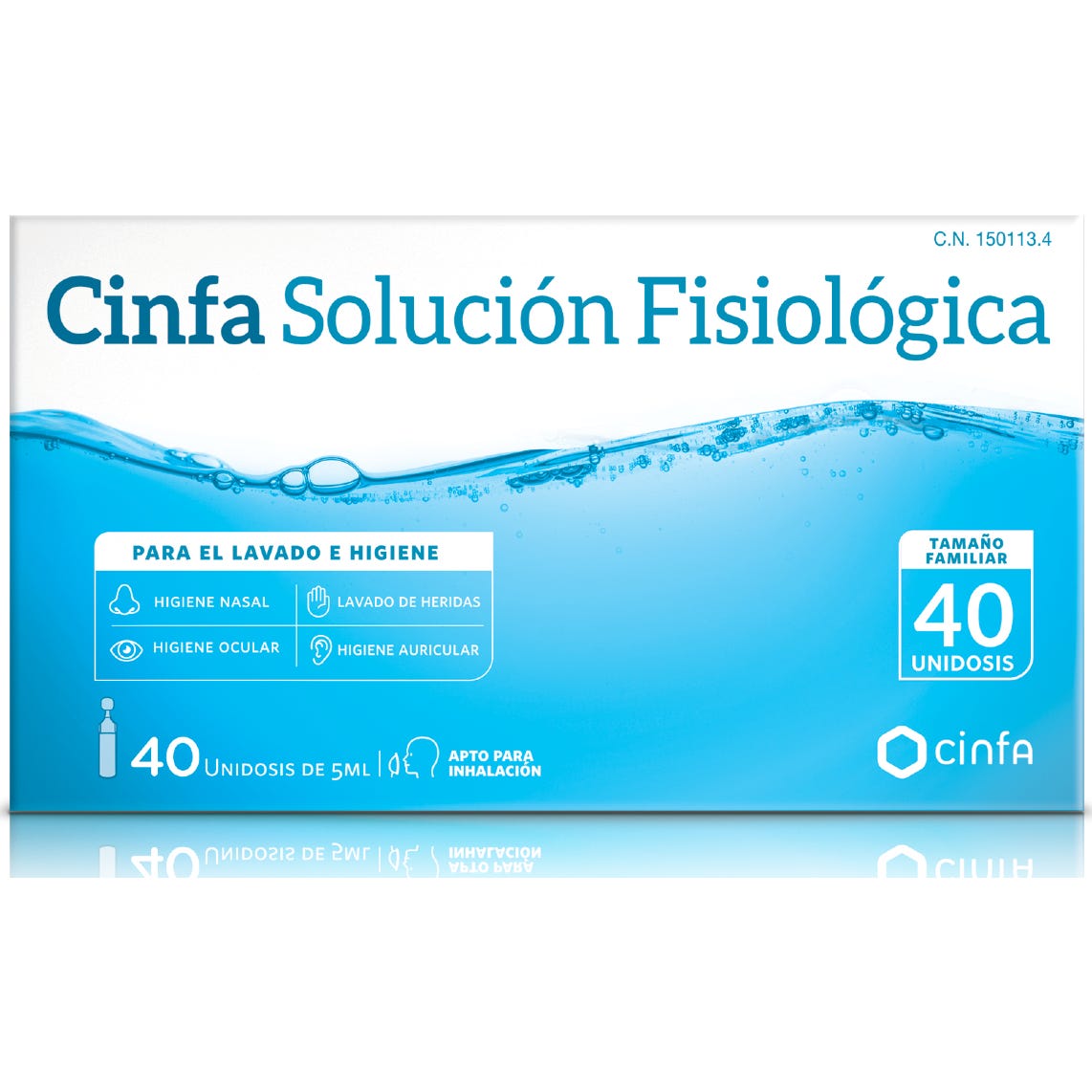 Cinfa Solución fisiológica 40uds