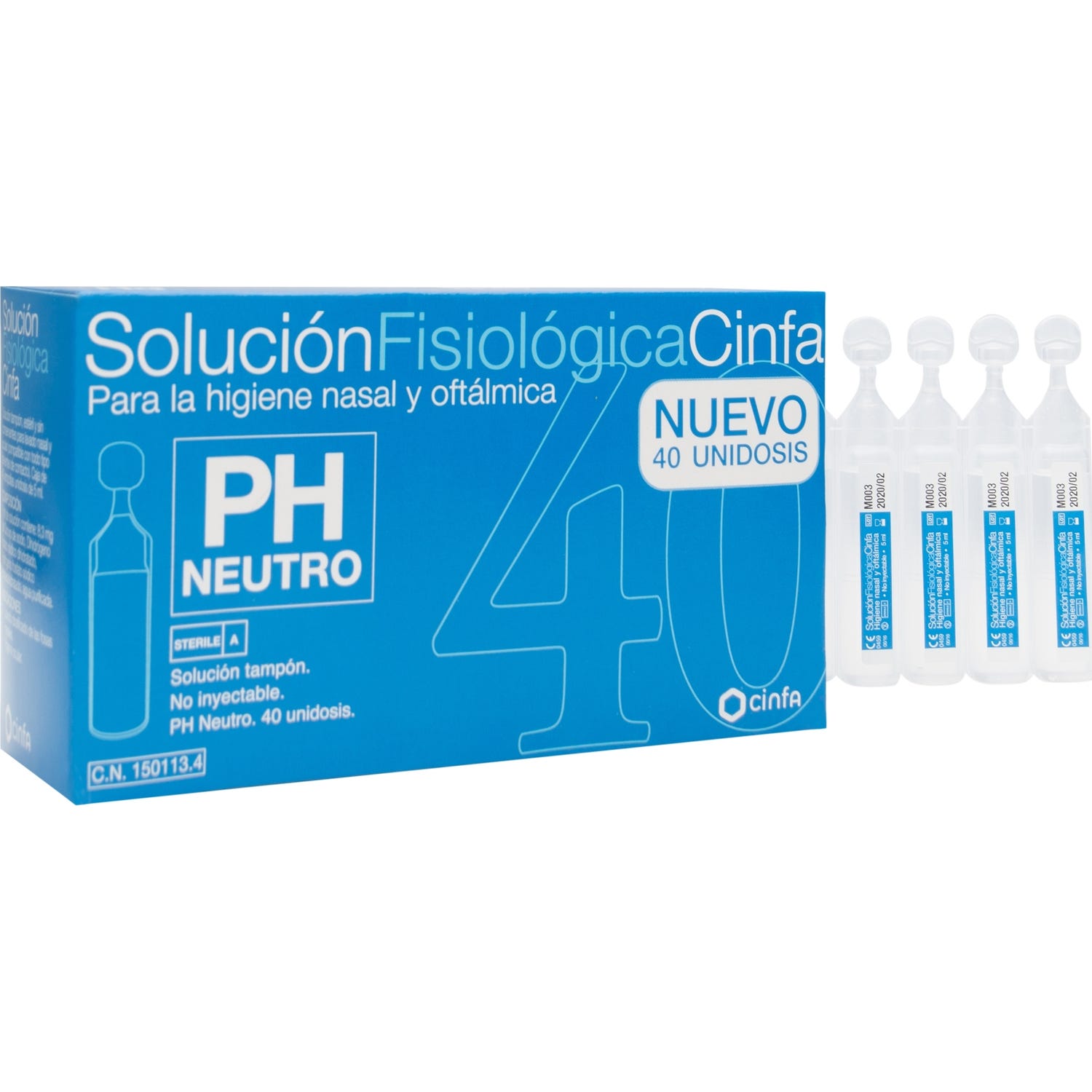 Cinfa Solución fisiológica 40uds