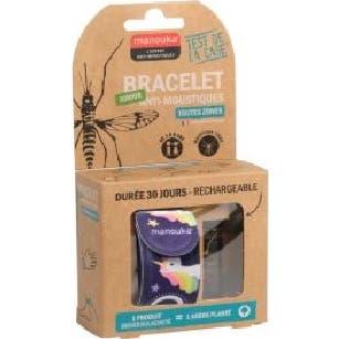 Manouka Pulsera Repelente de Mosquitos Junior Unicornio 1 ud