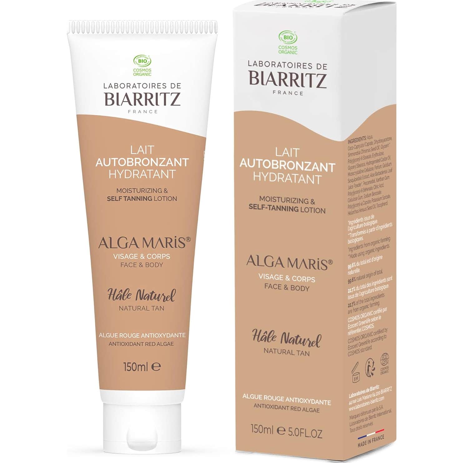 Laboratoires de Biarritz Loción Autobronceadora Hidratant 150 ml