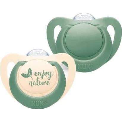 Nuk for Nature Chupeta Silicone 6-18 M Bege 2 uds