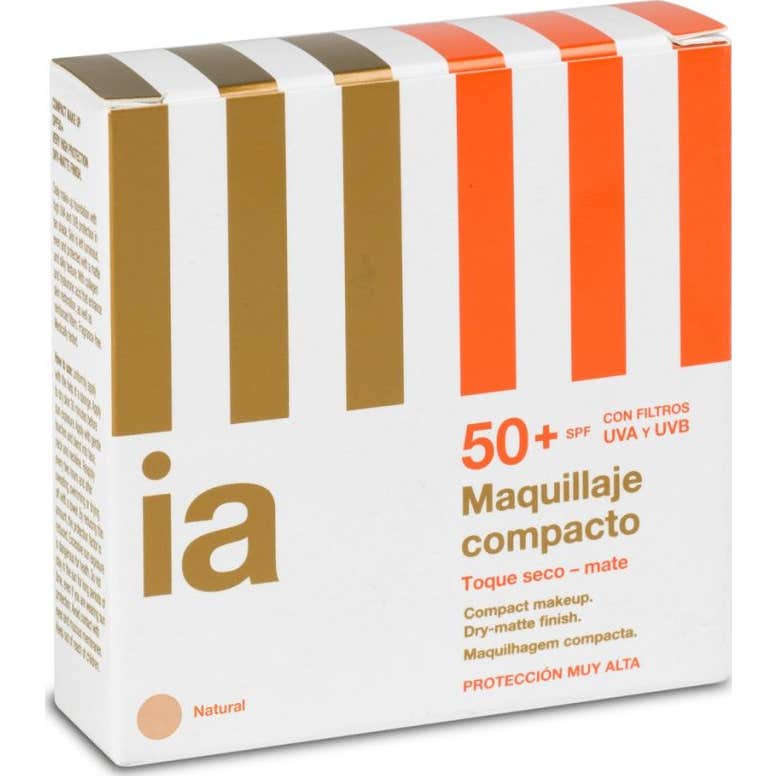 Interapothek Maquillaje Compacto 50+ SPF Tono Natural 15g
