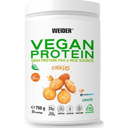 Weider - Vegan Protein 750 G - Proteínas De Guisante (Pisane C9) Y Arroz De Alta Calidad - Sabor Galleta - Imagen 4