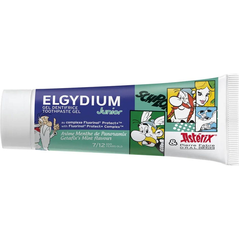 Elgydium Kids Dentífrico Junior 7/12 Años Menta Sua Asterix 50ml