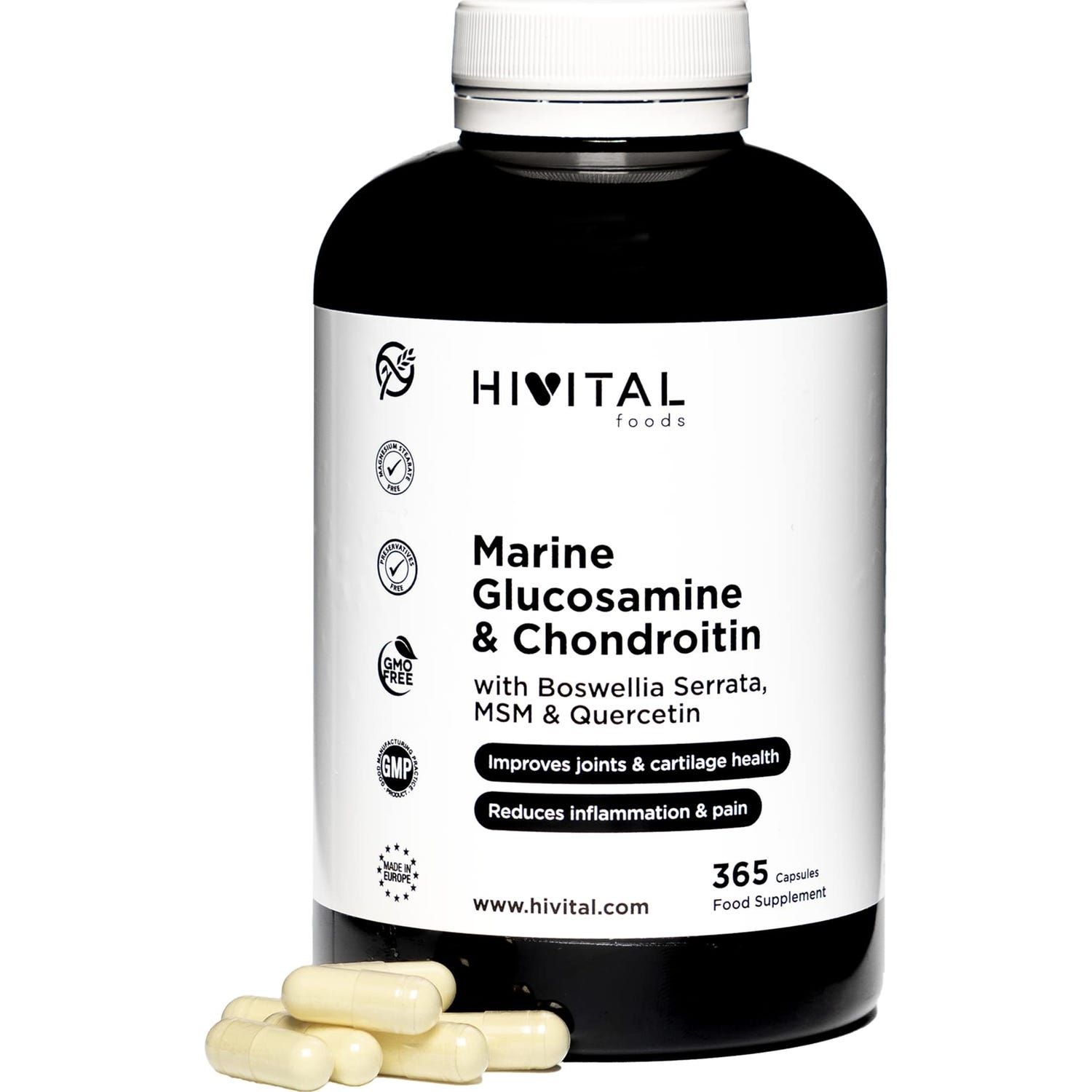 Hivital Foods Glucosamina con Condroitina 365cáps