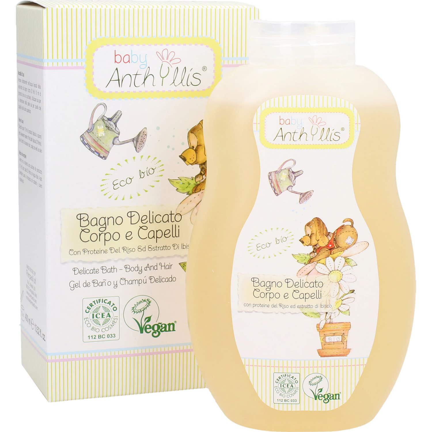 Anthyllis Baby Gel Ducha Champú Delicado Eco 400ml