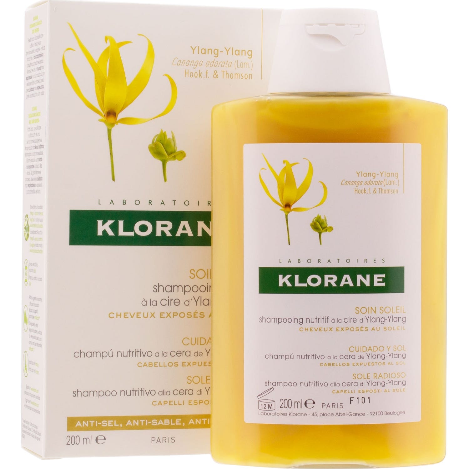 Klorane Champú Nutritivo a La Cera de Ylang Ylang 200ml