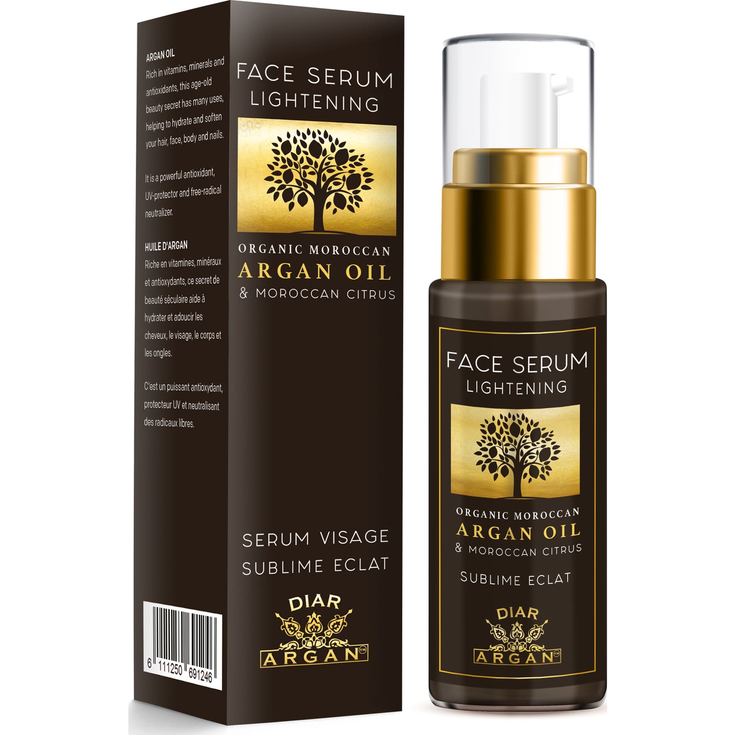Diar Argán Sérum Facial Iluminador Argán Puro y Cítricos 30ml