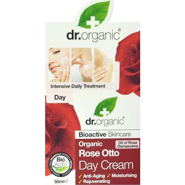 Dr. Organic Crema Facial de Día Orgánica de Rose Otto 50ml