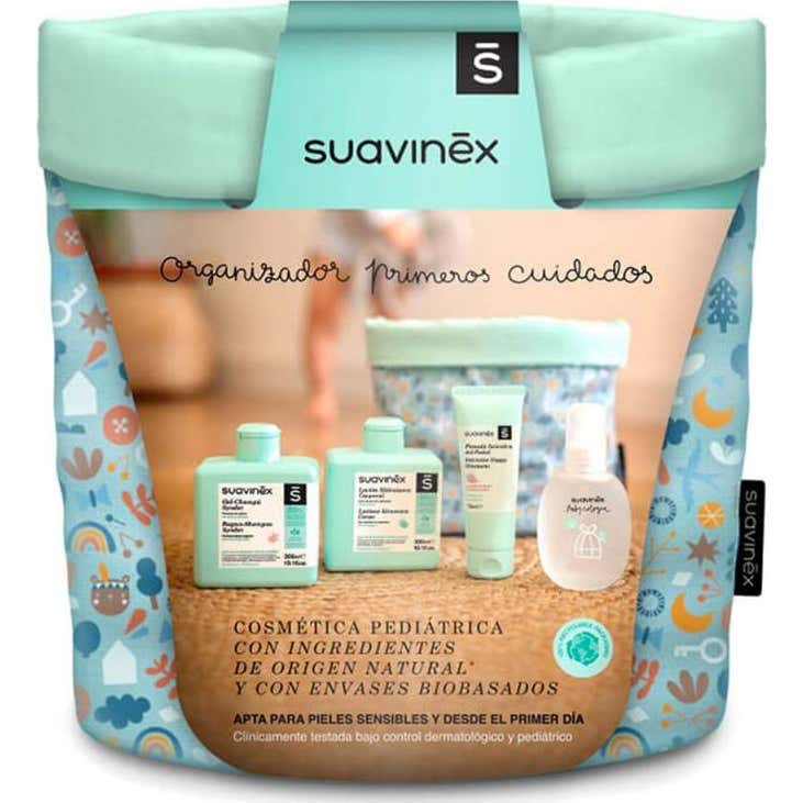 Suavinex Pack Organizador Tela Primeros Cuidados Azul + 4 Productos
