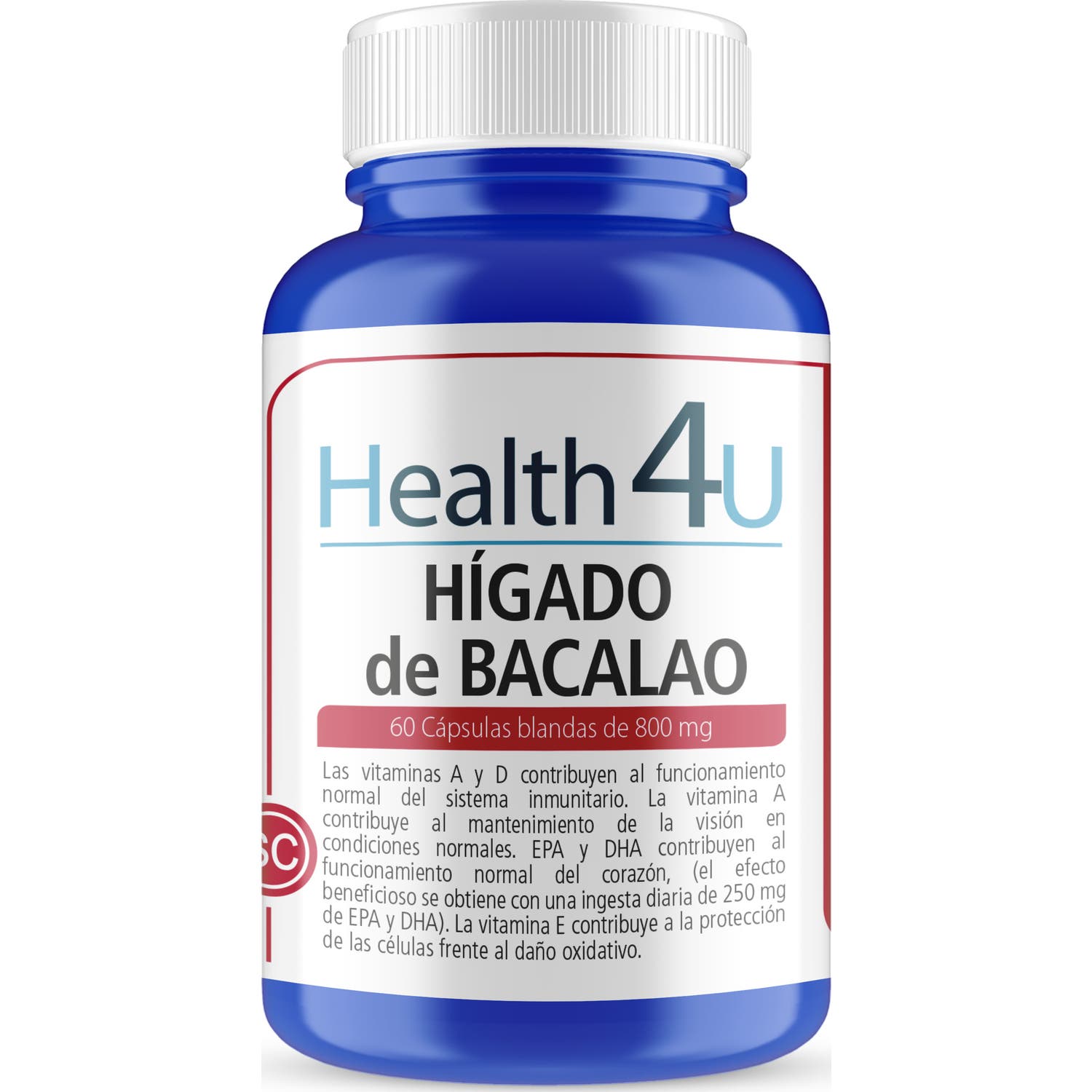 H4U Hígado de Bacalao 60 cápsulas blandas