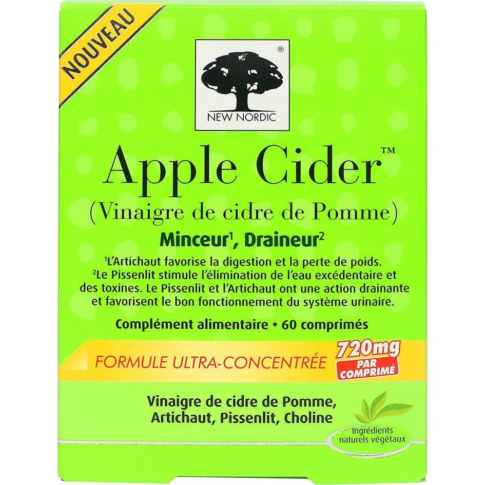 New Nordic Sidra de Manzana 60comp