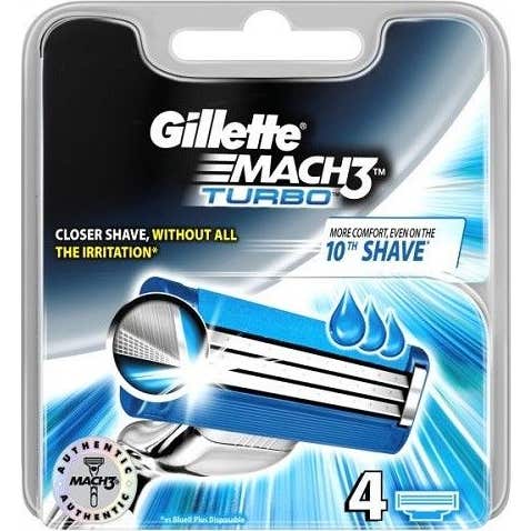 Gillette Pack Mach 3 Turbo 3 Recambios
