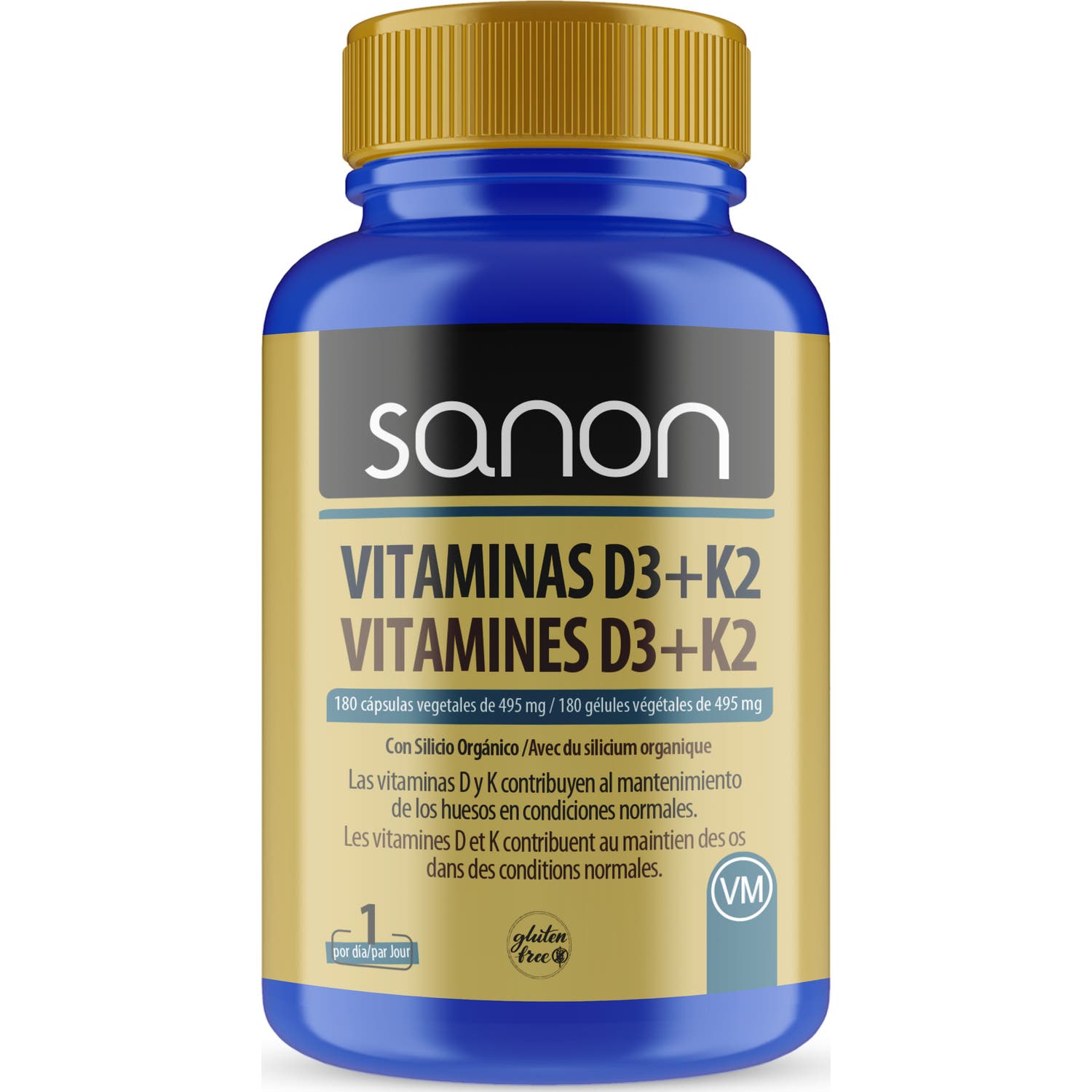 Sanon Vitamina D3 + K2 180vcaps