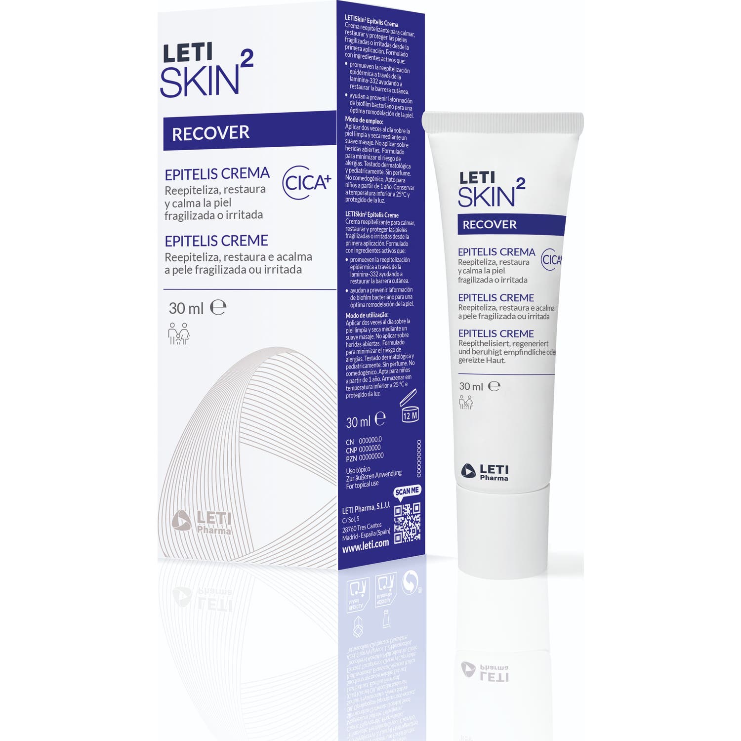 Leti Skin2 Recover Epitelis Crema 30ml