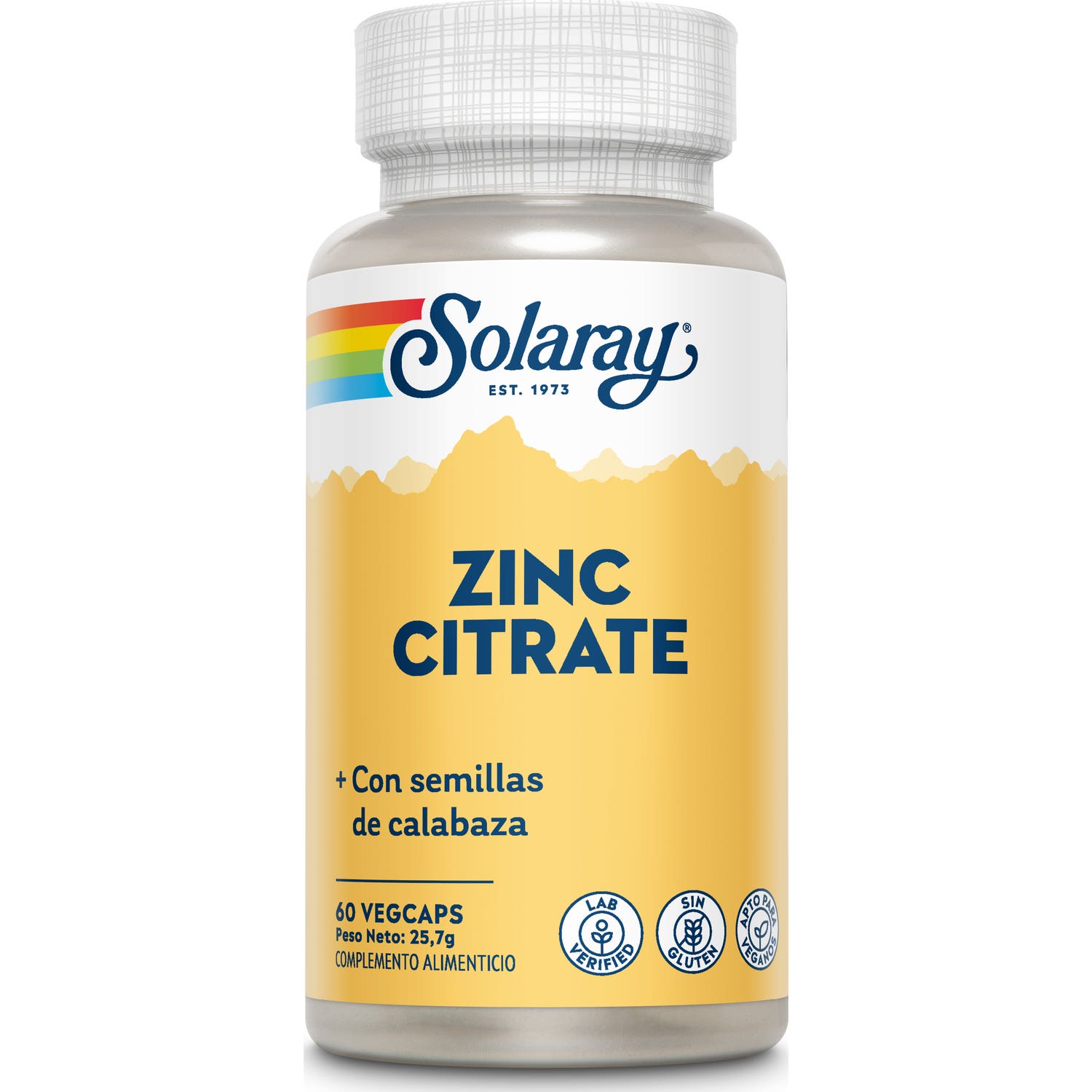 Solaray Zinc Citrato 50Mg 60Caps
