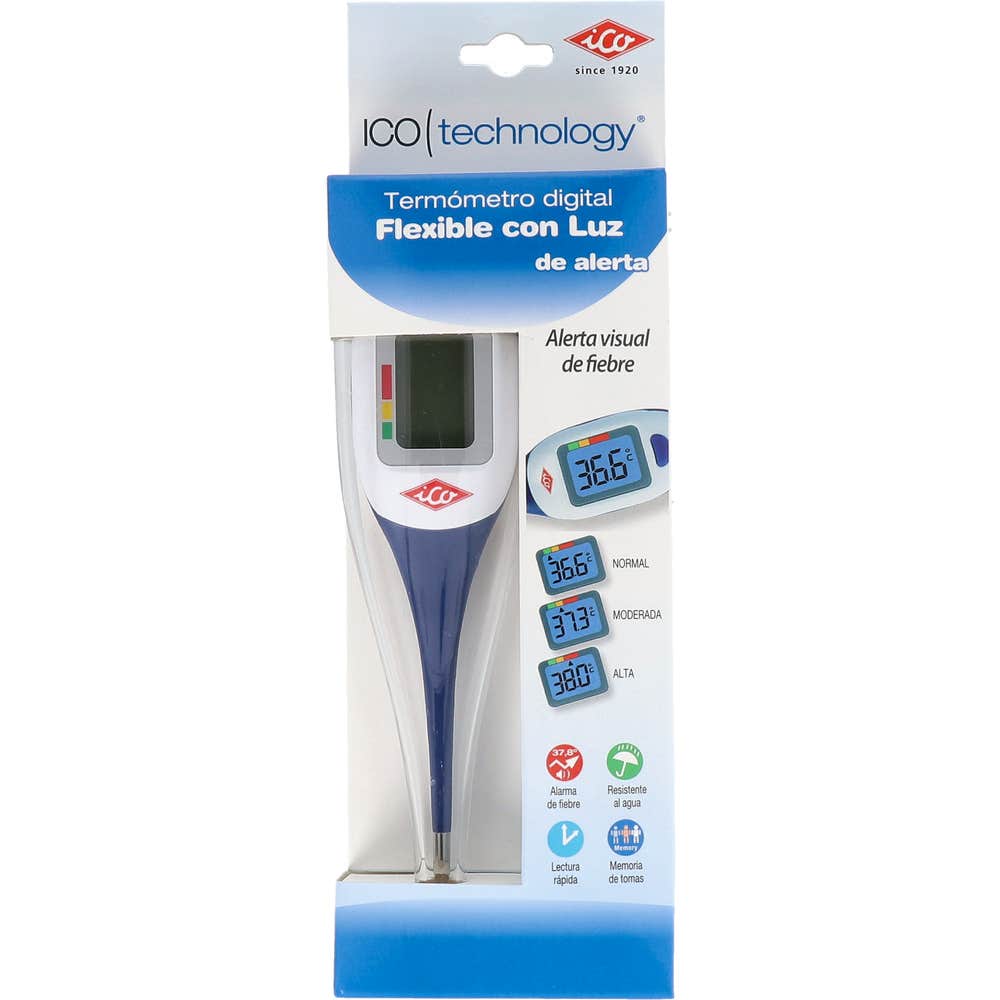 ICO Technology Flexible con luz termómetro digital 1ud