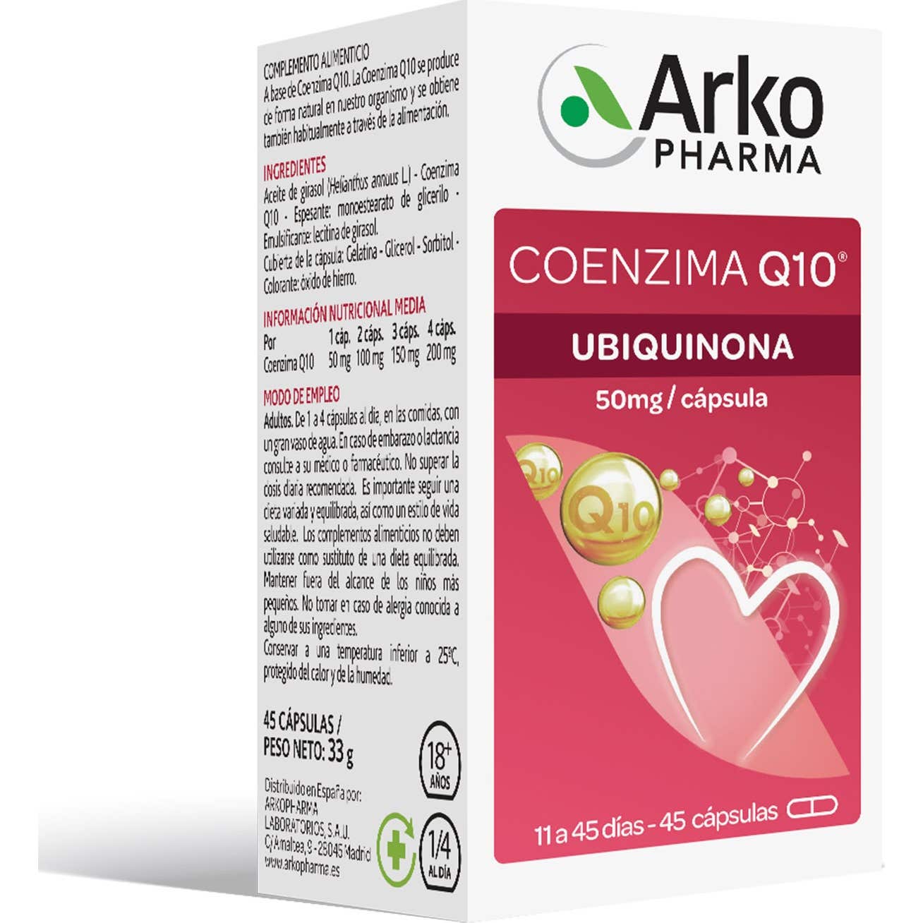 Arkopharma Arkosterol Coenzima Q10 45caps