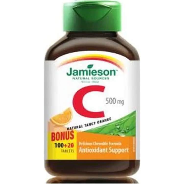 Jamieson Naranja 3 X Vitamina C Masticable (Sabor ) 500 Mg 120 Comprimidos De 500Mg - Imagen 2