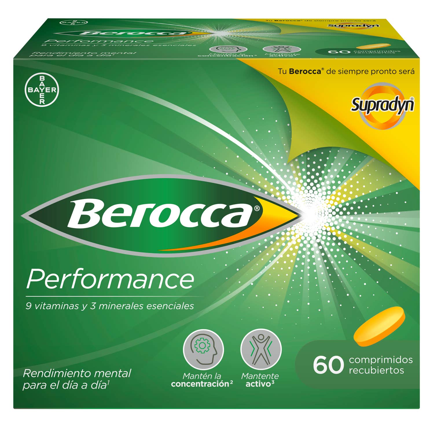 Berocca Performance Vitaminas y Rendimiento 60comp