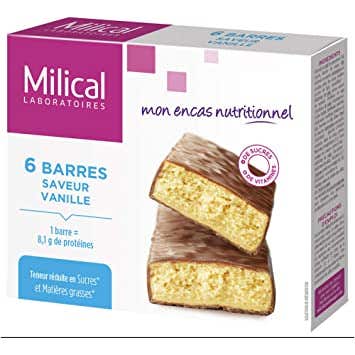 Milical Barritas Sabor Vainilla 6 uds