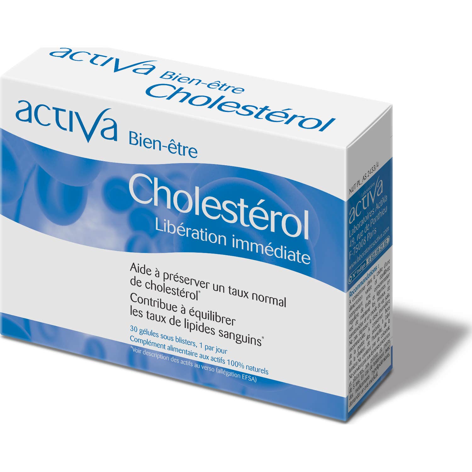 Activa Bientre Cholestrol 30 glóbulos