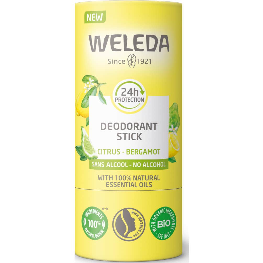 Weleda Desodorante Stick 24h Citrus Bergamota 50g