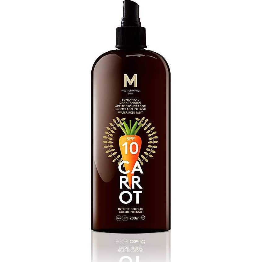 Mediterráneo Sun Zanahoria Aceite Bronceador Dark SPF10 200ml