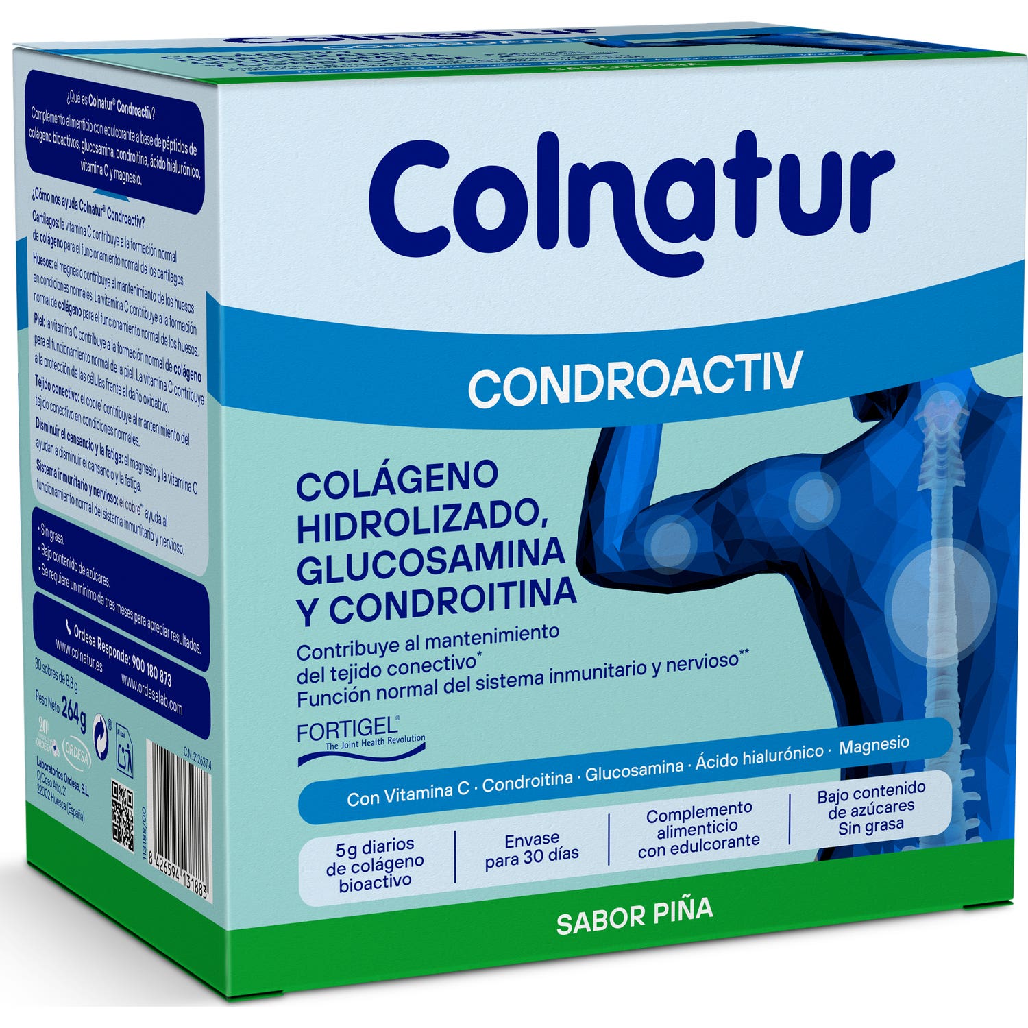 Colnatur® Condroactiv Colágeno Sabor Piña 30x8.8g