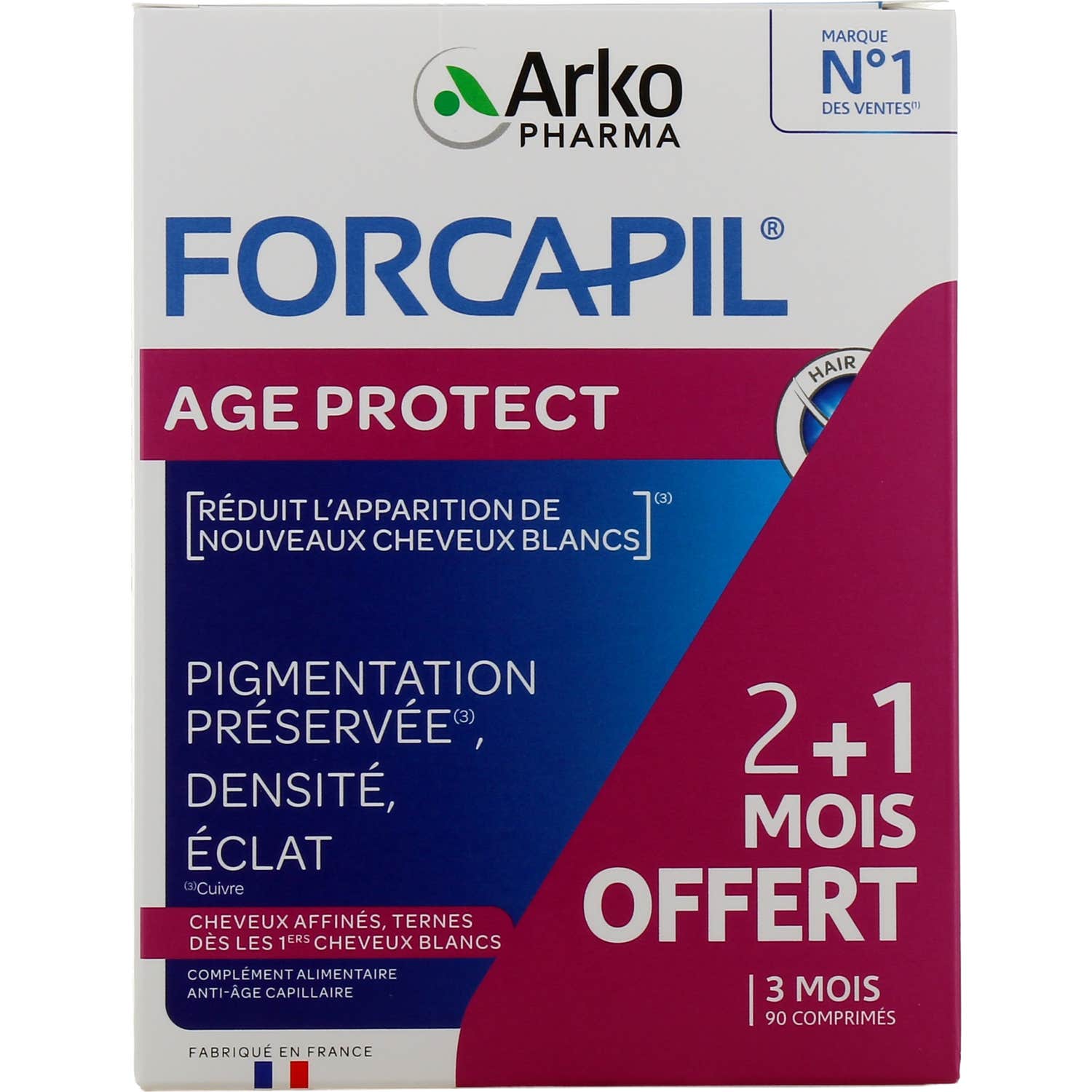 Arkopharma Forcapil Age Protect 90 Comprimés
