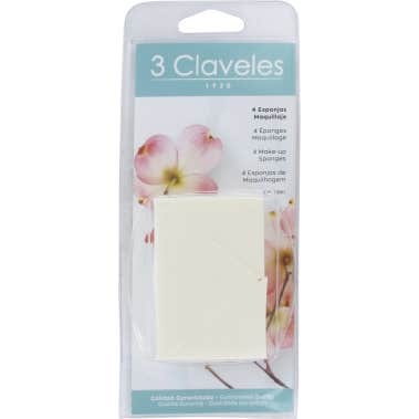 3 Claveles Esponjas Maquillaje 4 uds