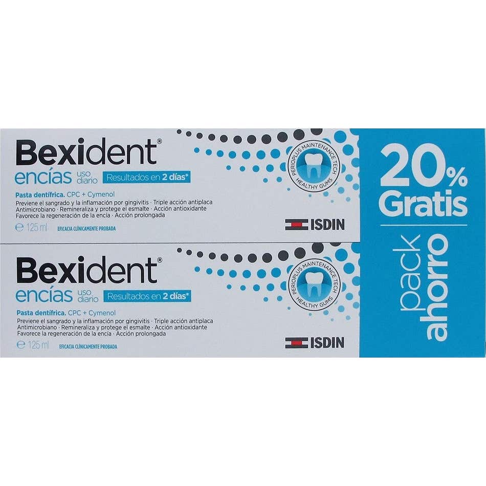 ISDIN Bexident Encías Uso Diario CPC + Cymenol Pasta 2x125ml