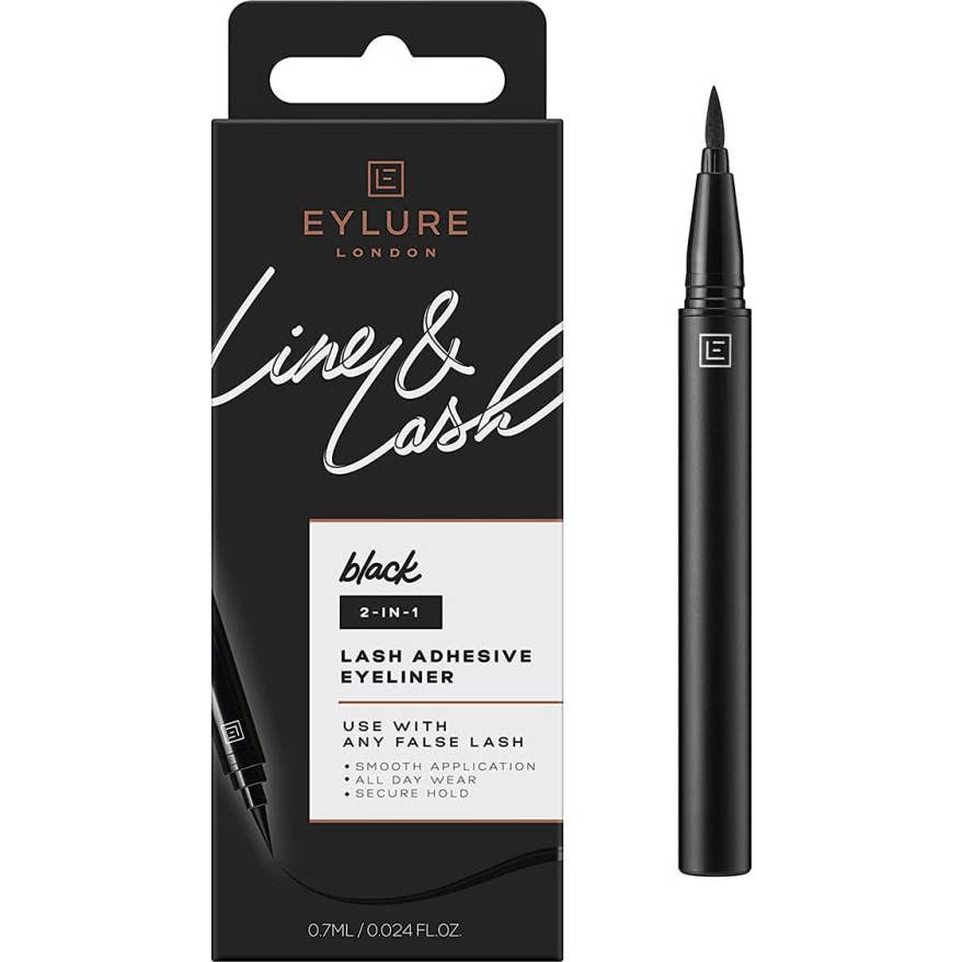 Eylure Line & Lash 2-in-1 Lash Adhesive Eyeliner Black 7ml