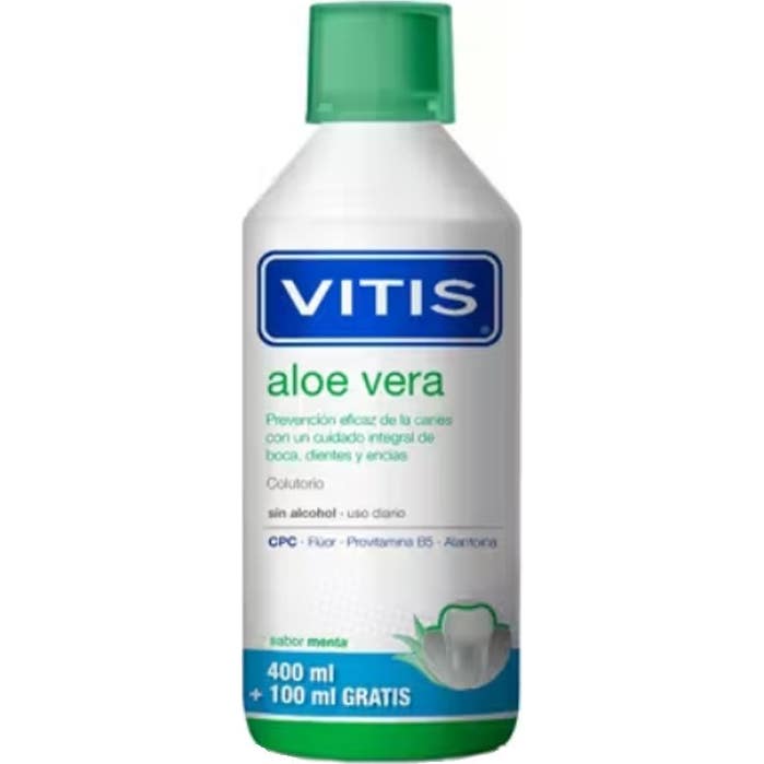 Vitis Aloe Vera Colutorio Sin Alcohol Sabor Menta 400+100ml