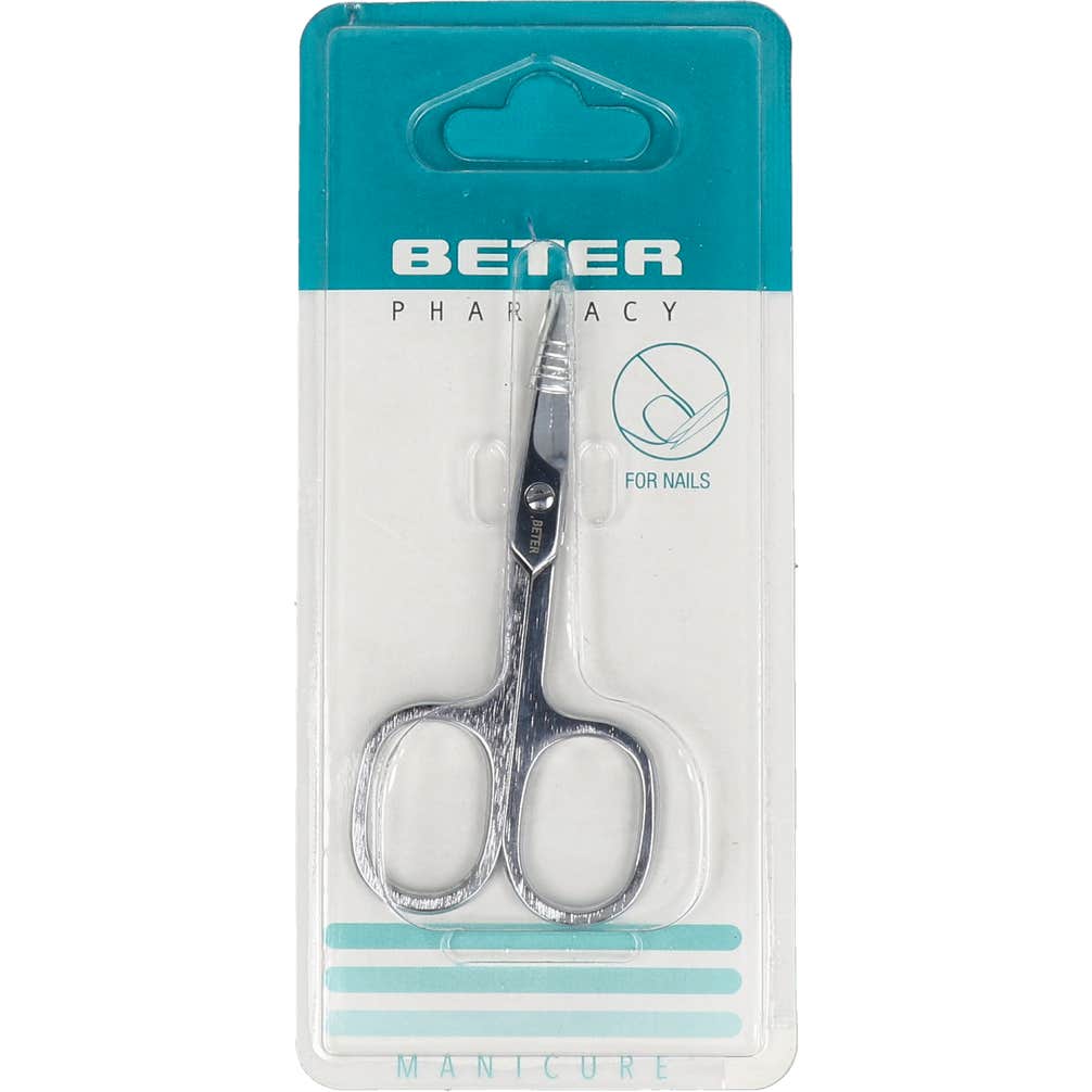 Beter Tijera manicura uñas cromada recta profesional