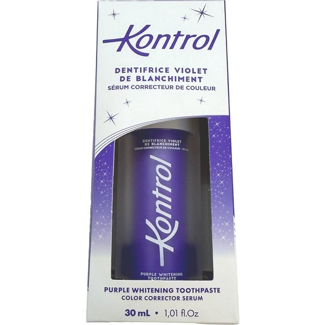 Kontrol Pasta de Dientes Violet Blanqueadora 30ml