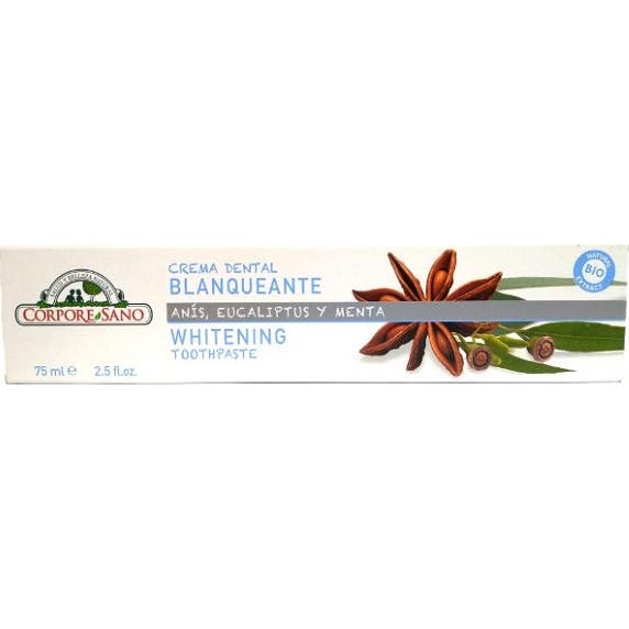 Corpore Sano Dentífrico Blanqueante Anís Eucalipto y Menta 75 ml
