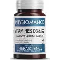 Physiomance Vitaminas D3 y K2 60comp