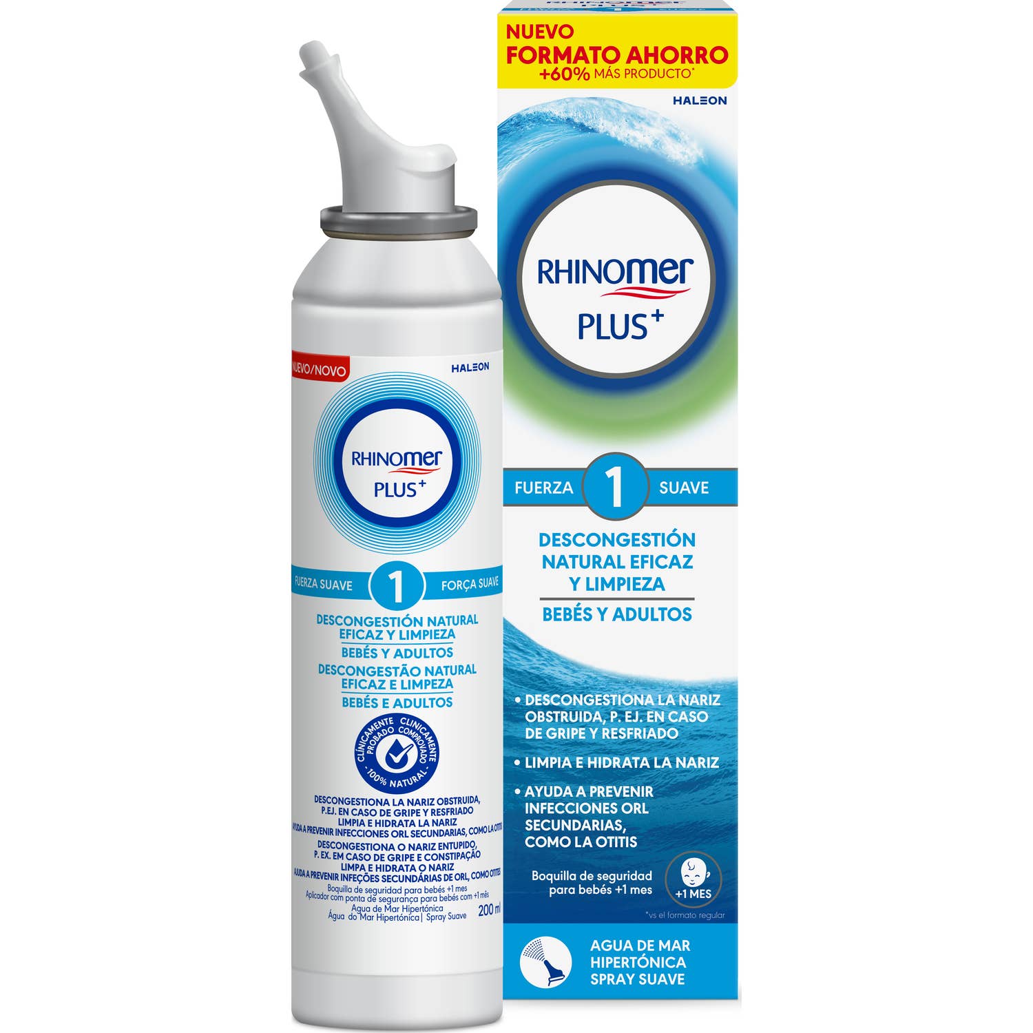 Rhinomer Plus Fuerza 1 Bebés y Adultos 200ml