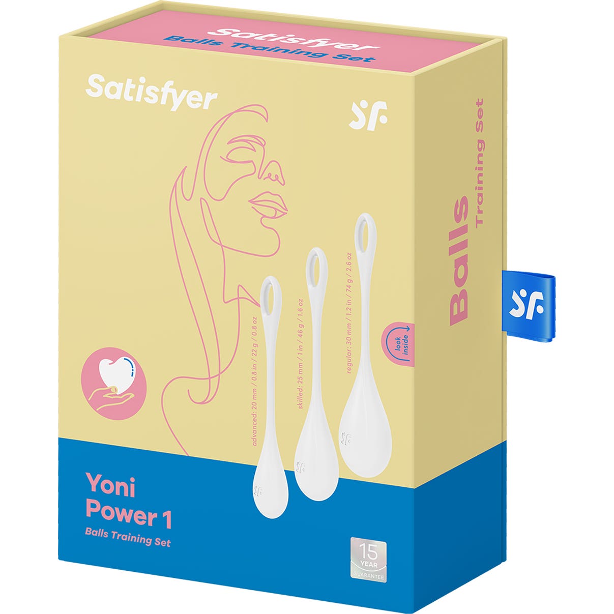Satisfyer Kit Yoni Power 1 Bolas Chinas Blanco