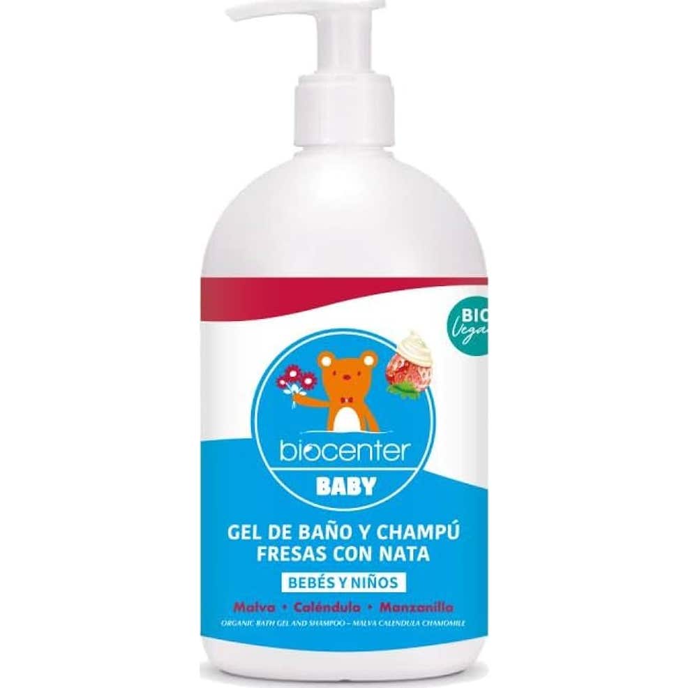 Biocenter Baby gel Baño y Champu Fresa 500 ml